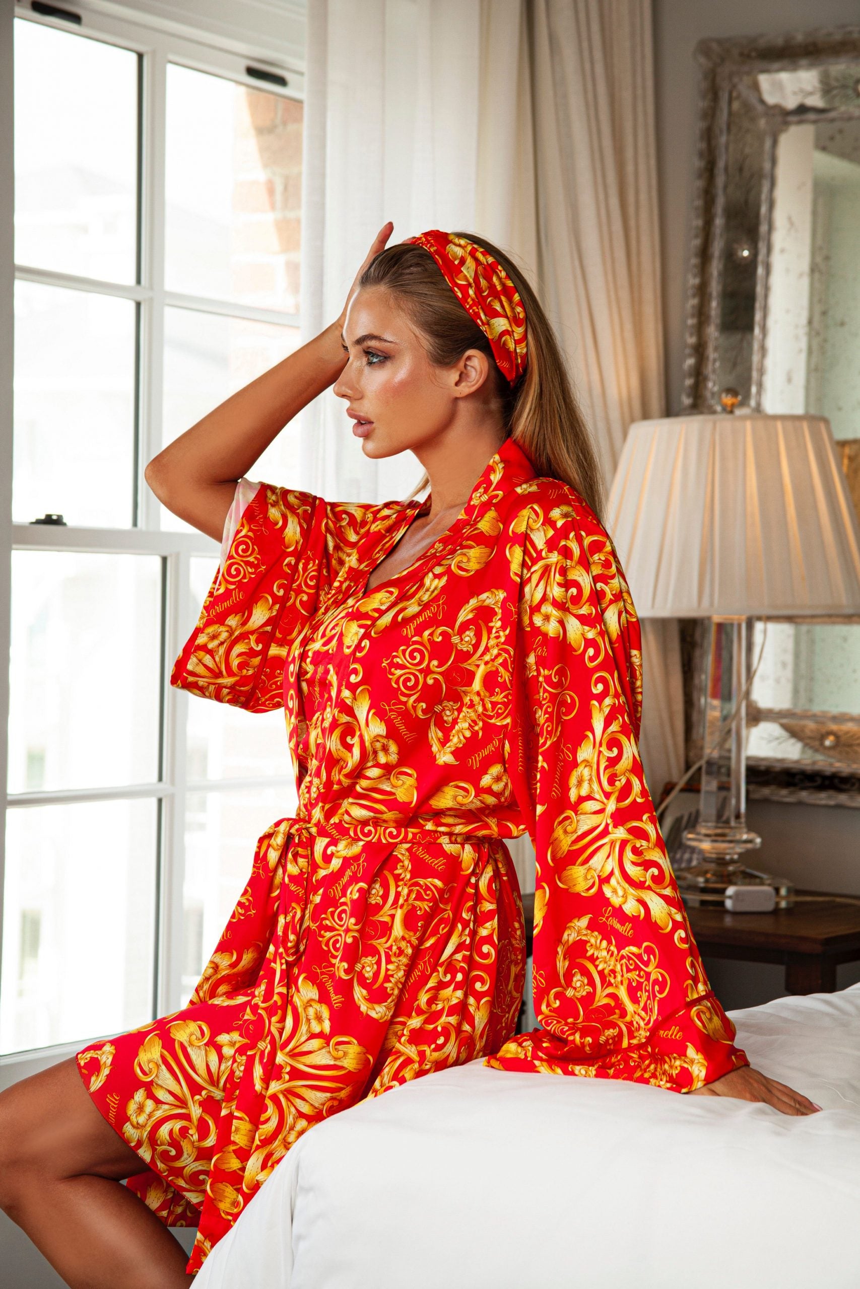 Maison Classique Royal Silk Satin Robe image 0