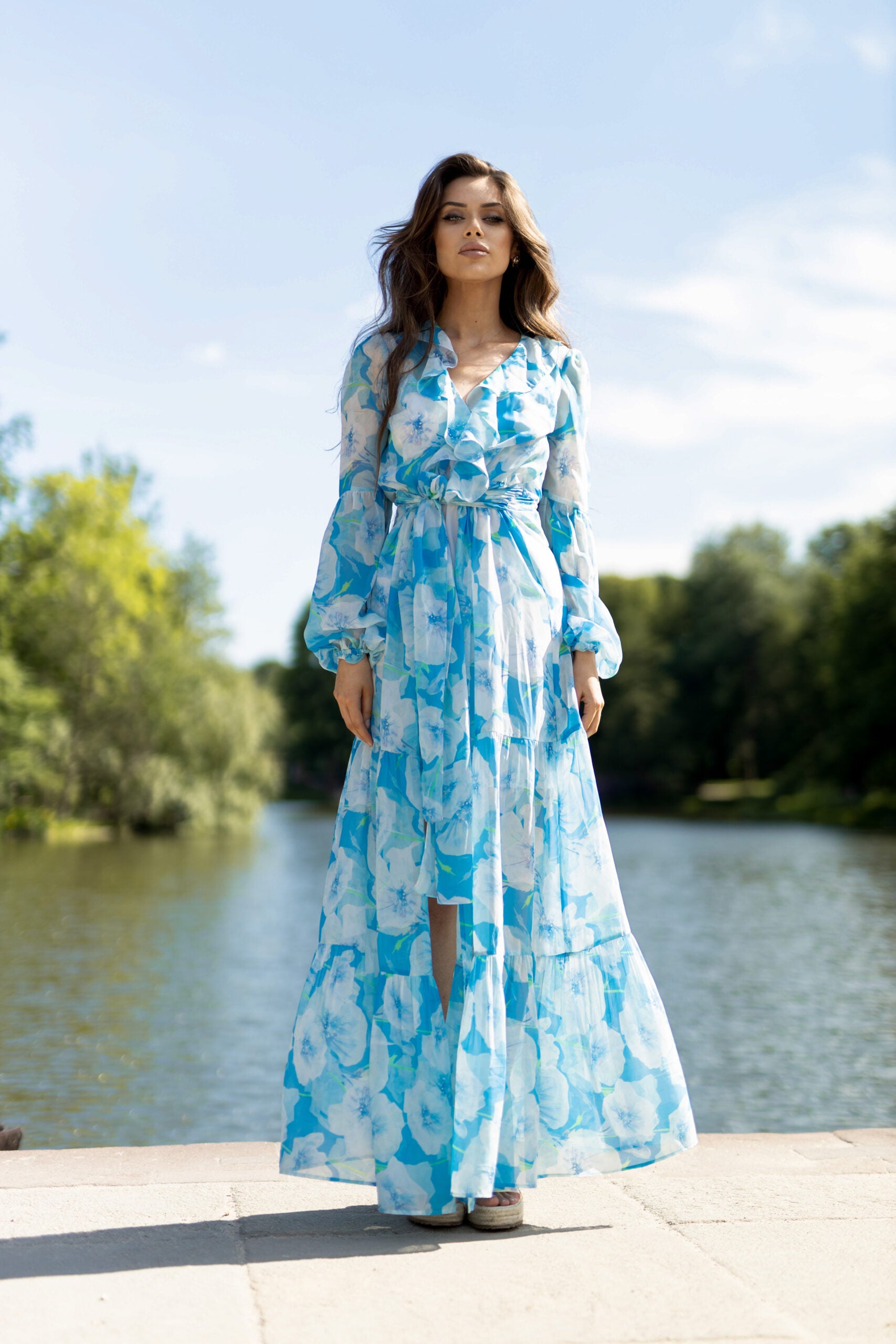 Monde des fleurs - bleue image 5