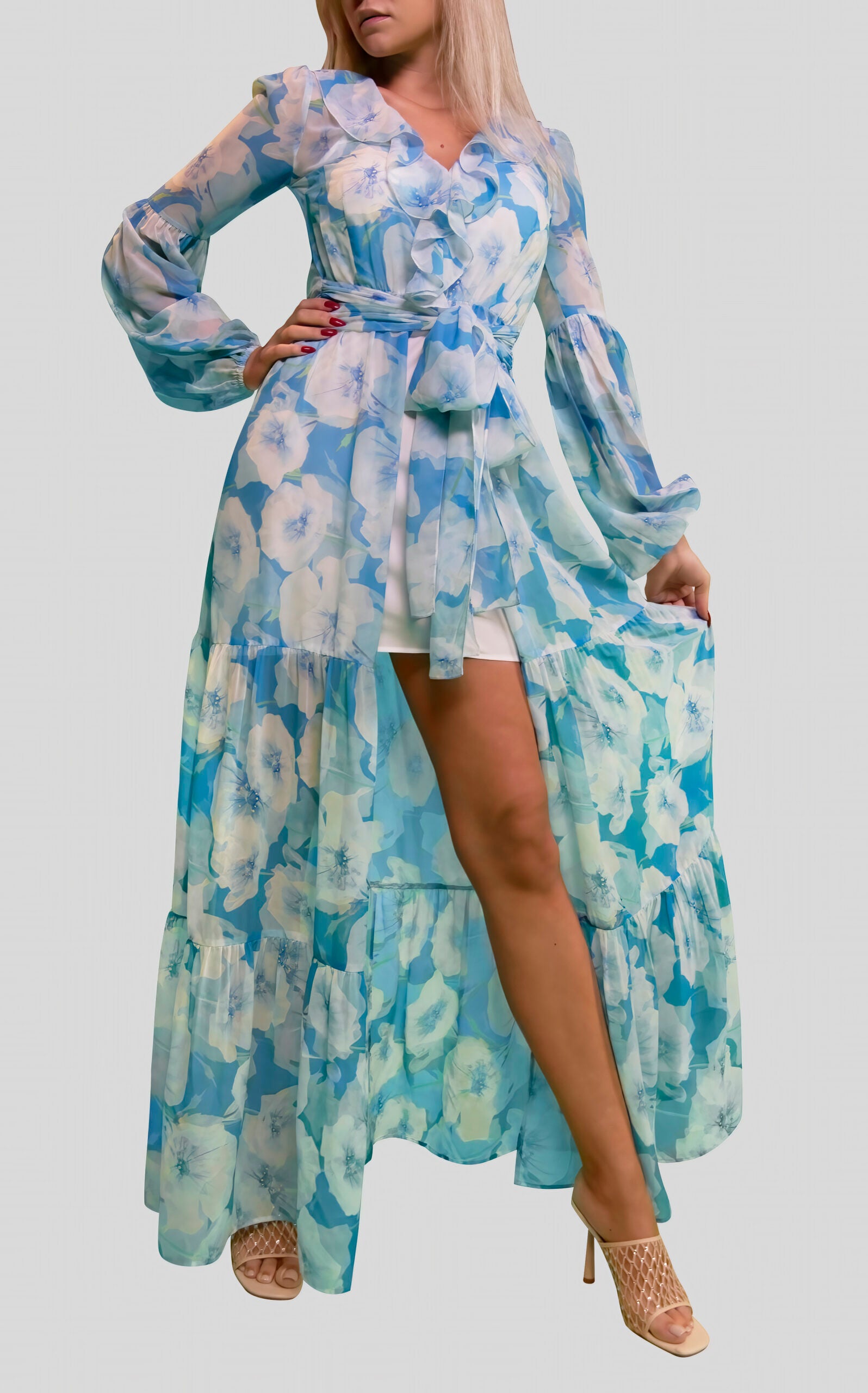 Monde des fleurs - bleue image 7