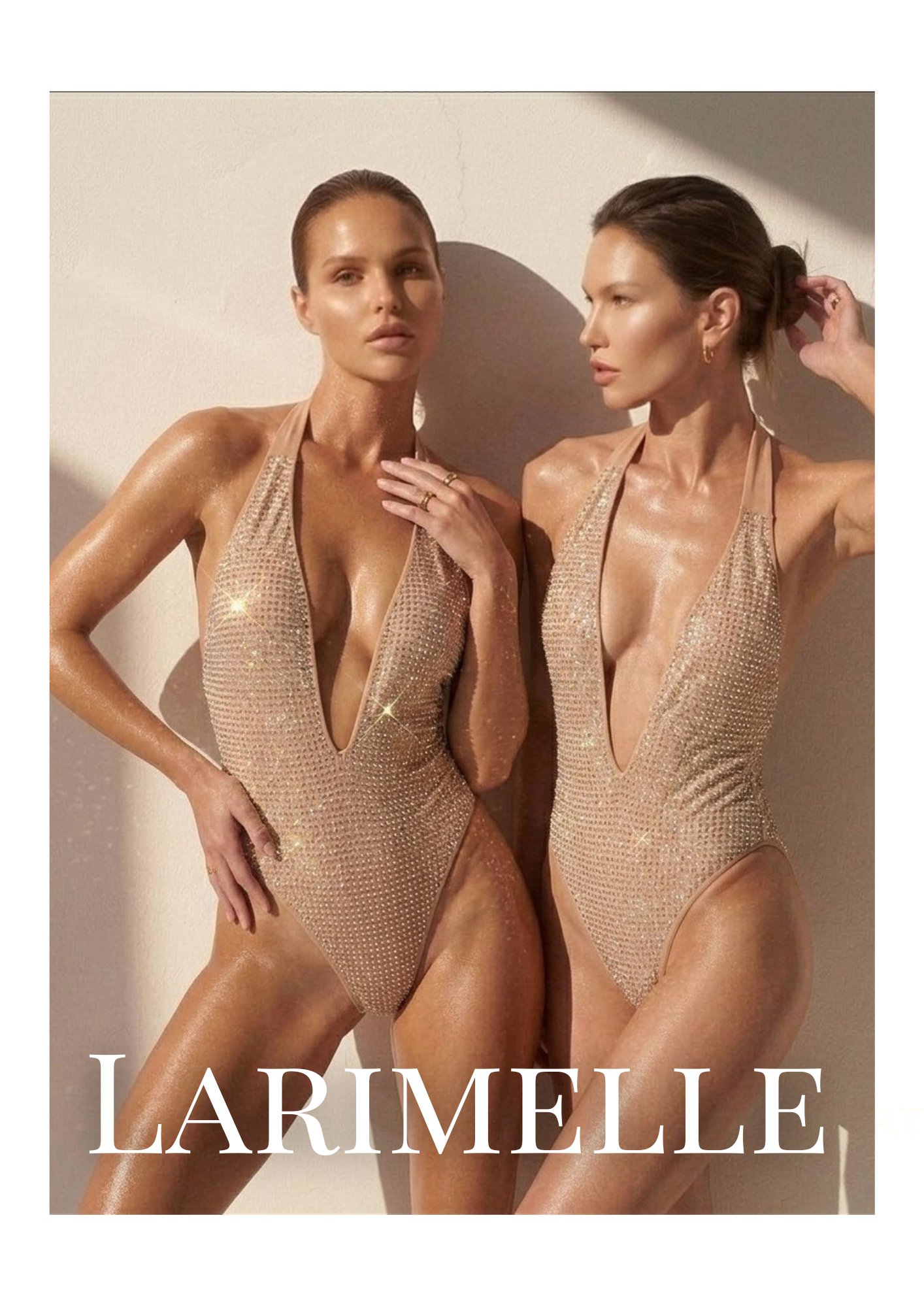 Nude Crystal Swimsuit